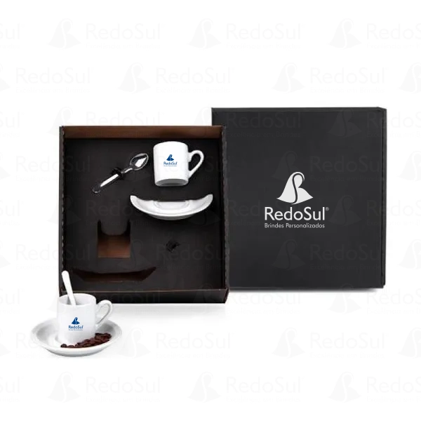 Kit para cafézinho 6 peças personalizado Kit para cafézinho 6 peças personalizado